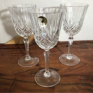Cristal De France Provence Wine Glasses Set Of 3 Champagne Glasses Toast Glasses